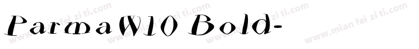 Parma W10 Bold字体转换